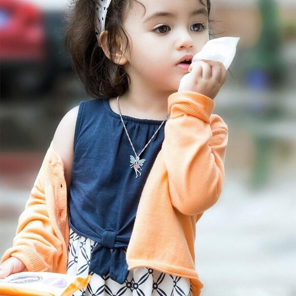 Adorable 6-Piece Pastel Crystal Necklace Set for Teen Girls - Gift Ready! - Picture 2 of 5